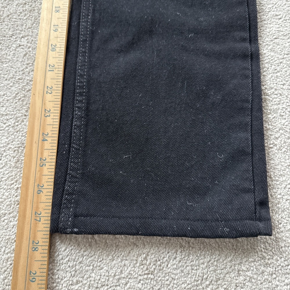 Levis Jeans Mens 31x30 (Fits 31x27) Black 505 Straight Leg Classic - Picture 5 of 10